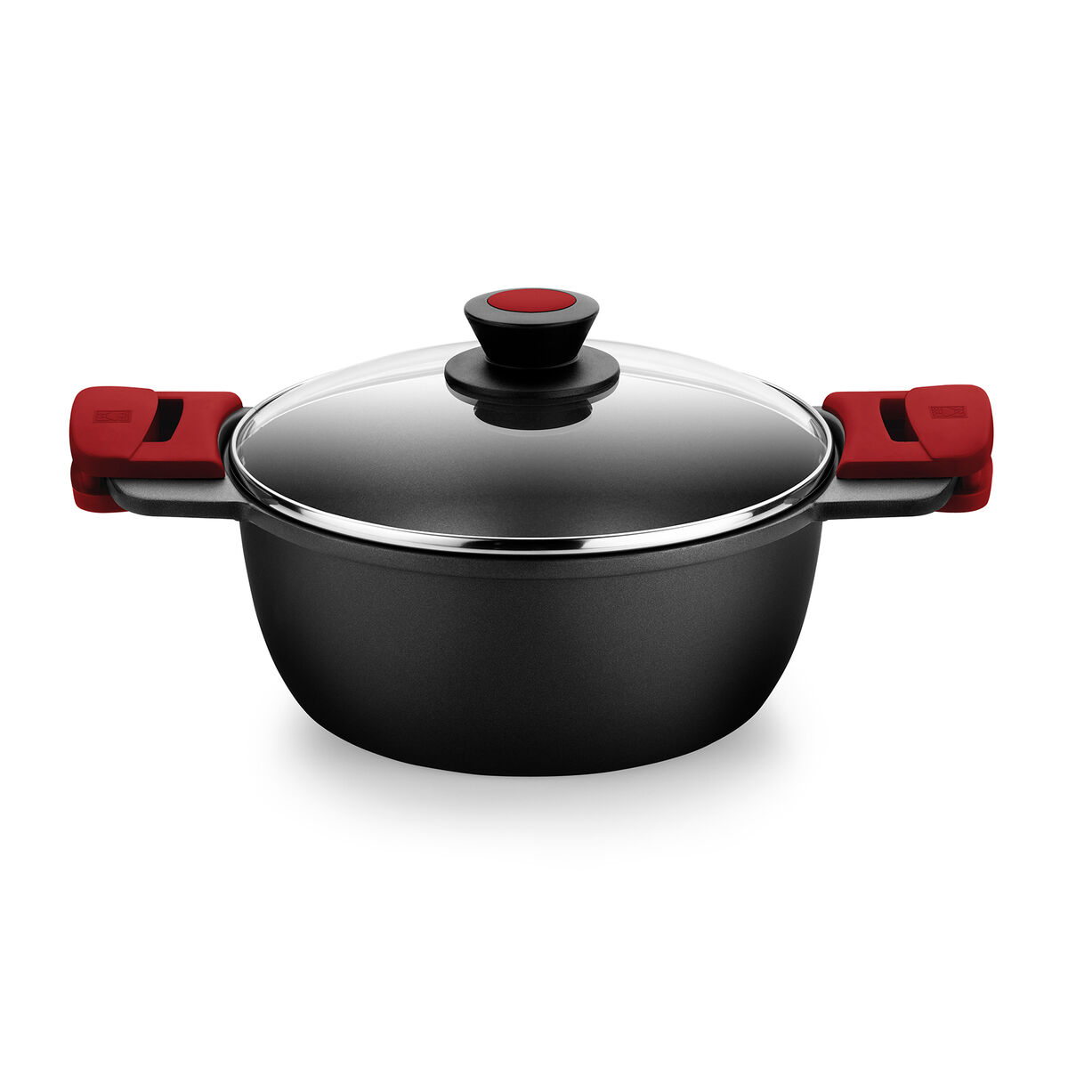 Kastrull med glaslock BRA A410320 Ø 20 cm 3 L 1,6 L