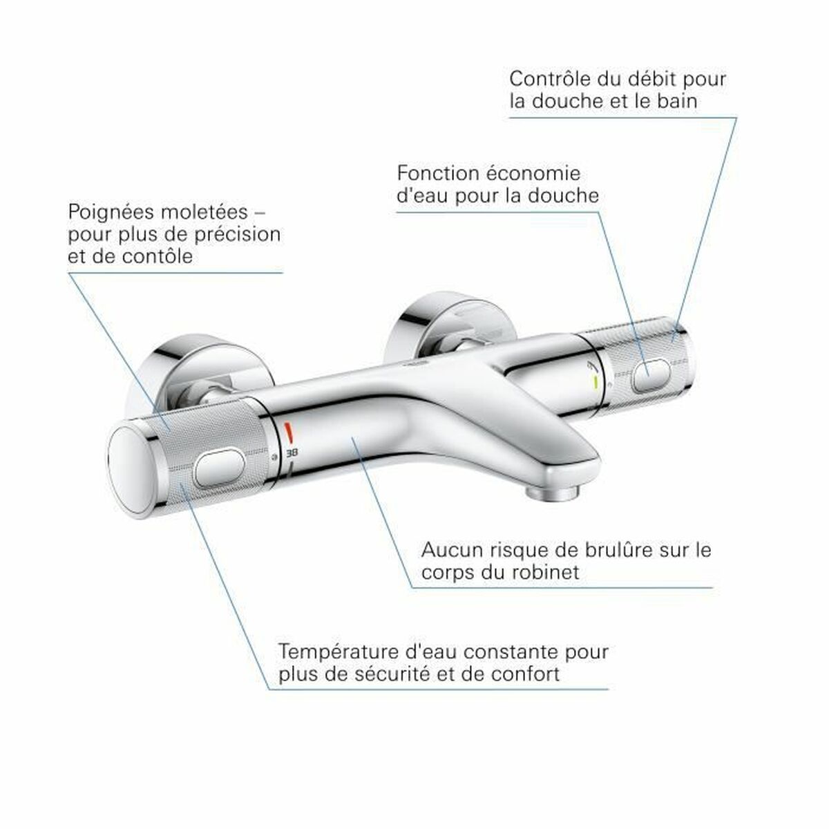 Kran Grohe 34788000 Metall - 4
