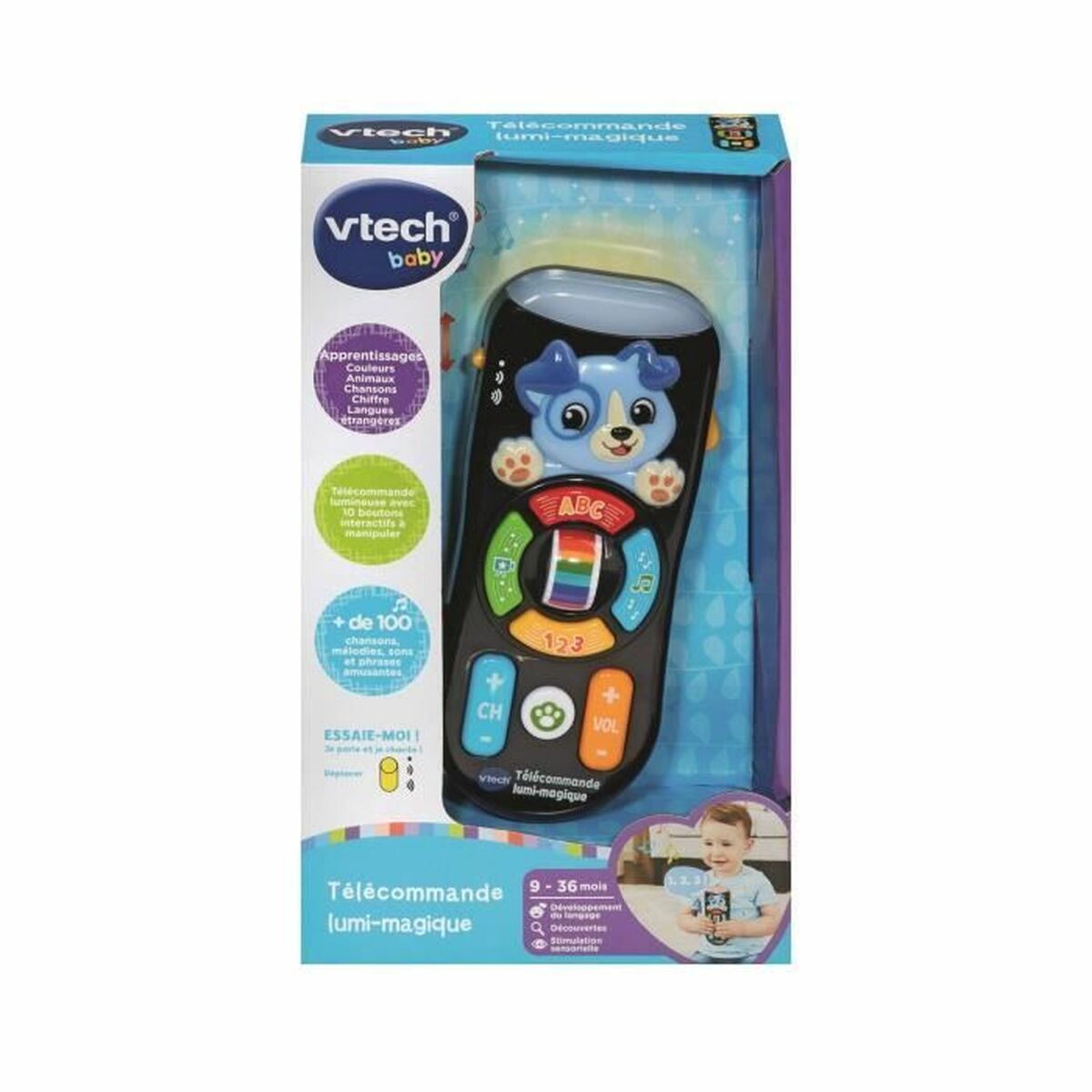 Utbildningsspel Vtech Baby Télécommande lumi-magique (FR) - 5