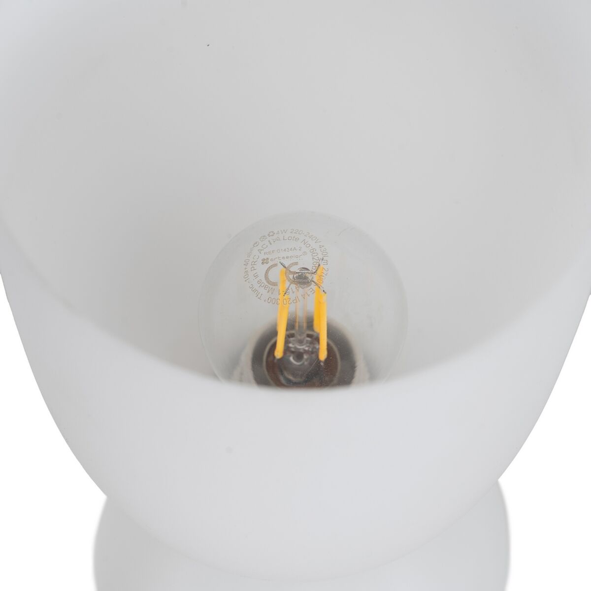 Vägglampa Vit Gyllene 60 W 18 x 12 x 36 cm - 6