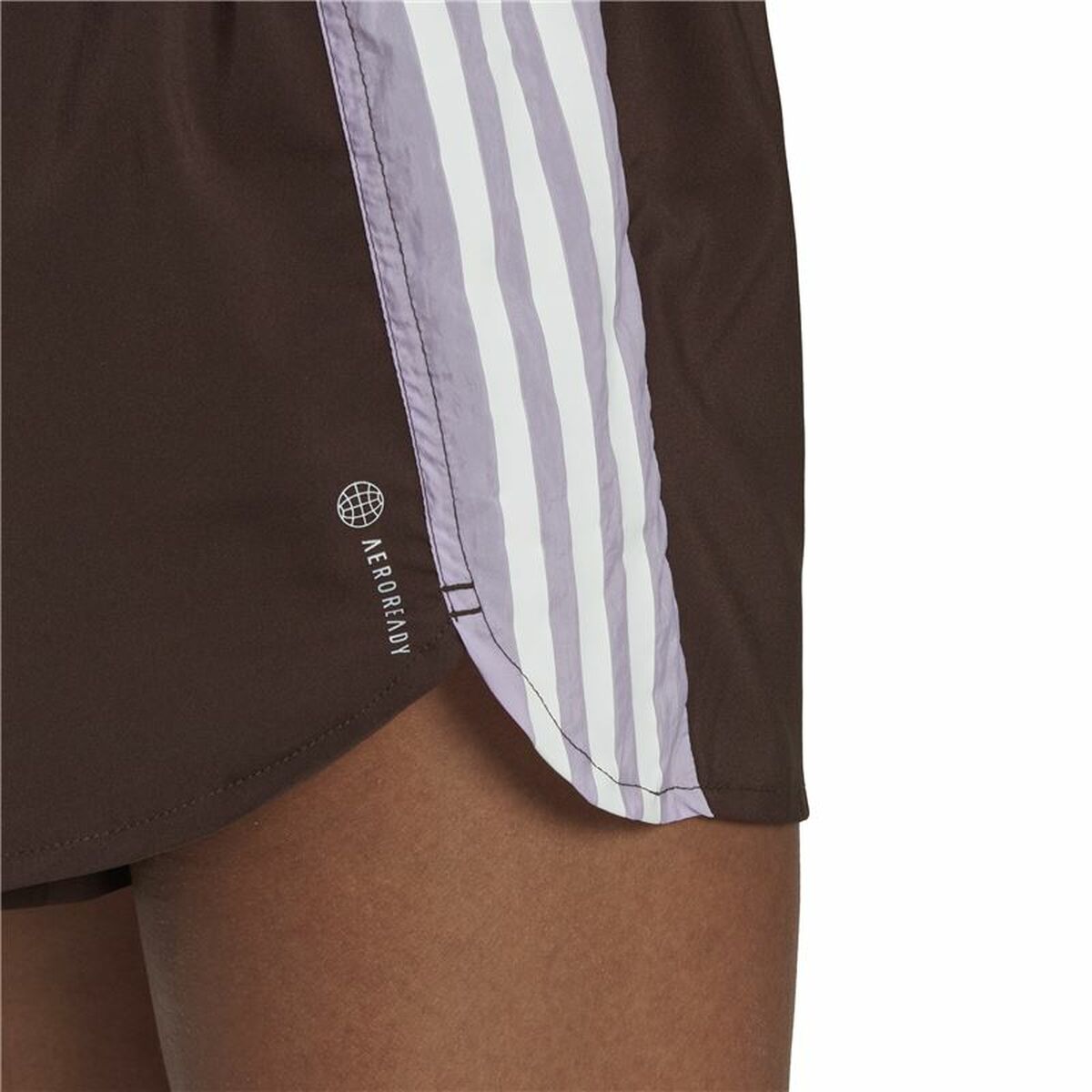 Sportshorts för kvinnor Adidas Hyperglam Brun - 5