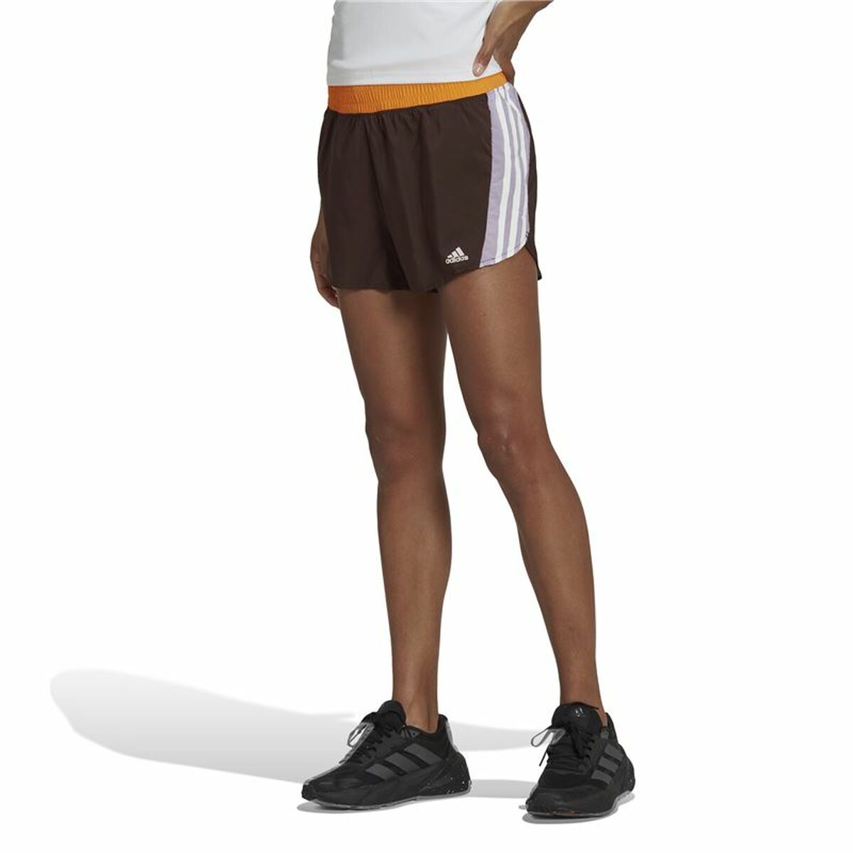 Sportshorts för kvinnor Adidas Hyperglam Brun - 2