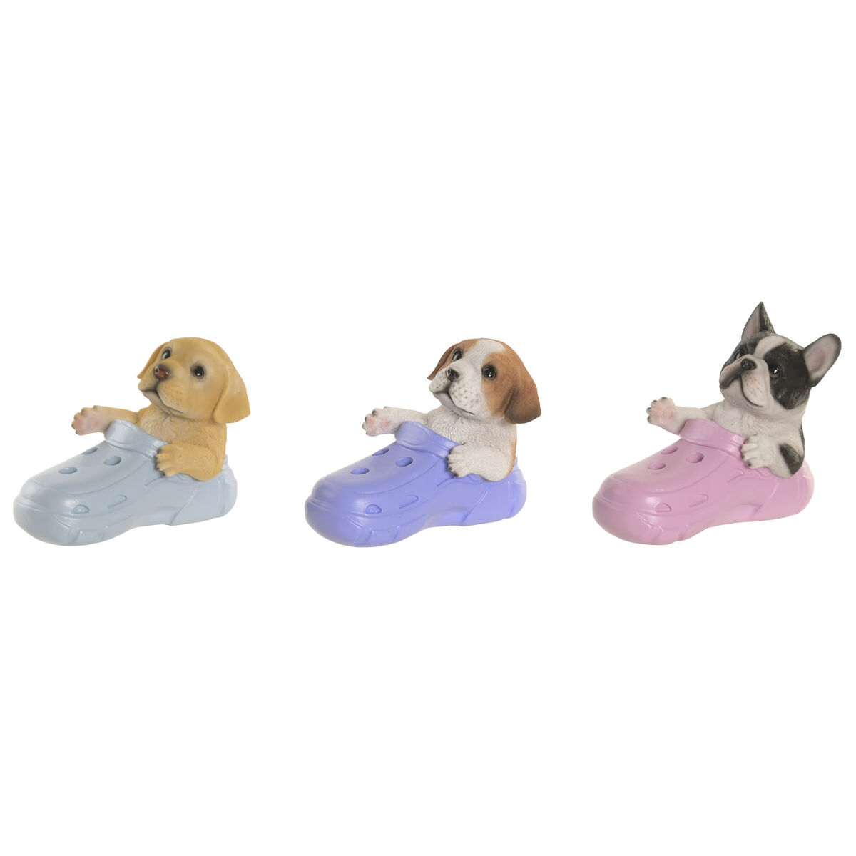 Prydnadsfigur Home ESPRIT Multicolour Shabby Chic Penna (3 antal)
