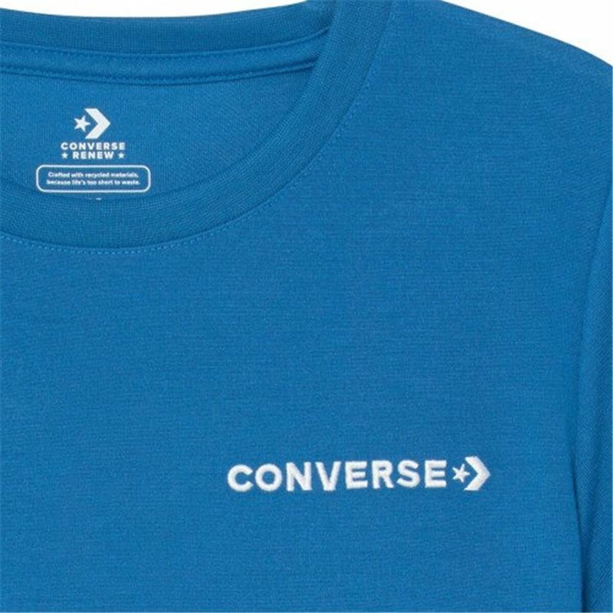 T-shirt med kortärm Barn Converse Field Surplus Blå - 13