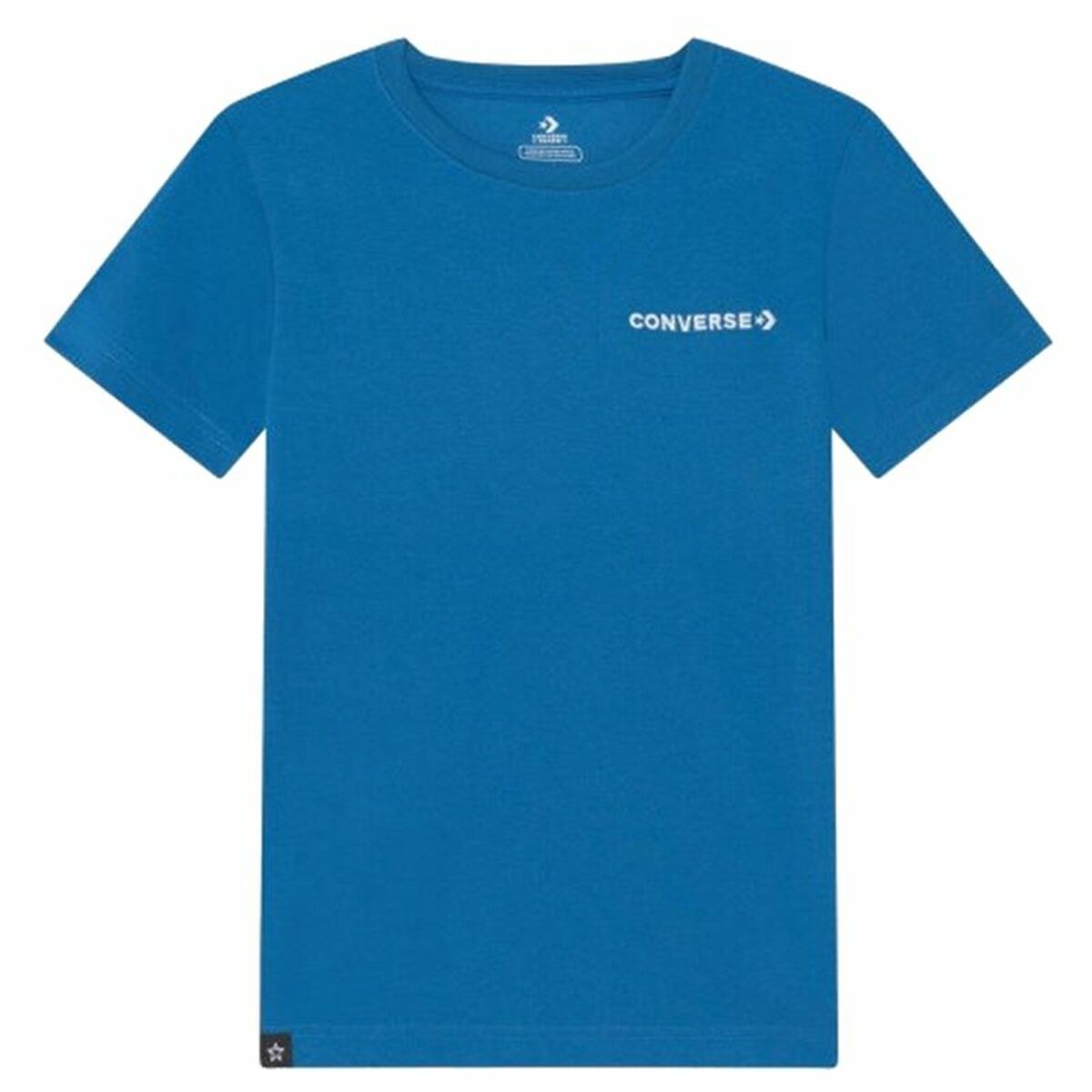 T-shirt med kortärm Barn Converse Field Surplus Blå - 7