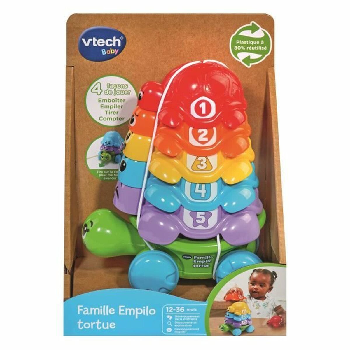 Utbildningsspel Vtech Baby Famille Empilo Tortue (FR) - 2