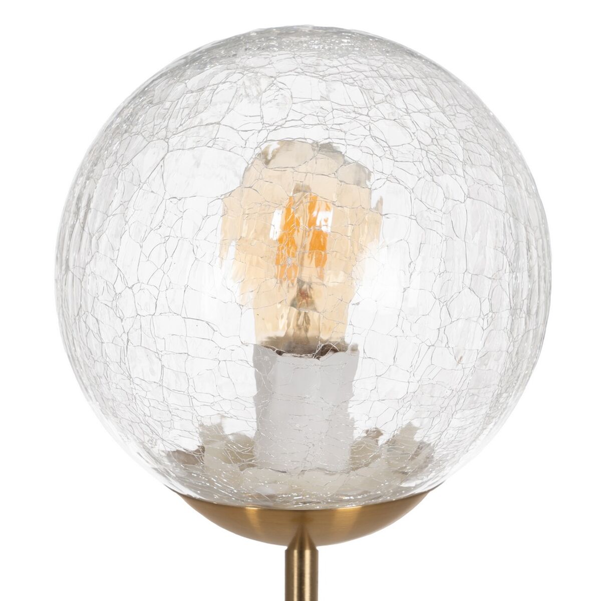 Golvlampa Gyllene Metall Glas 60 W 220-240 V 20 x 20 x 140 cm - 2