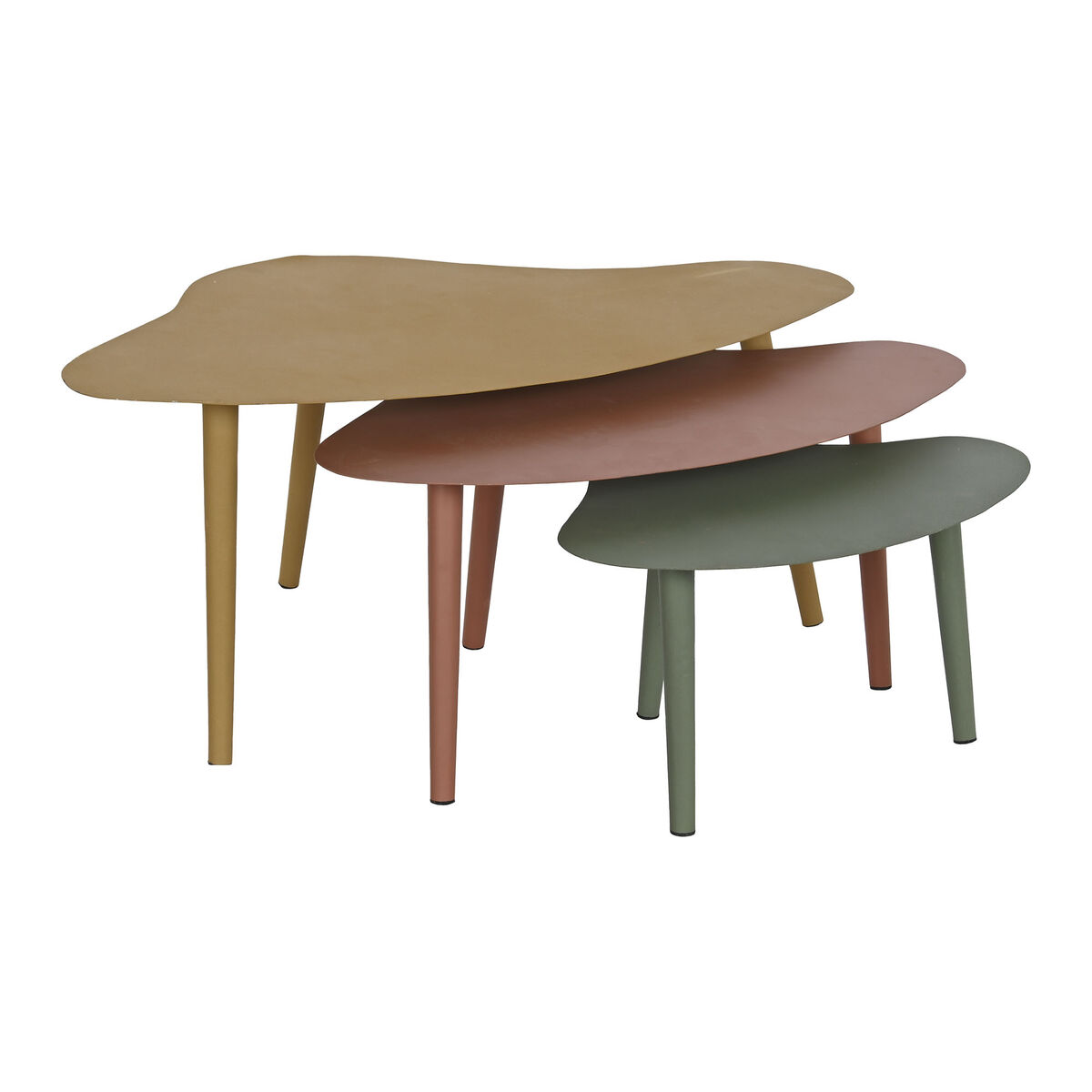 3-bordsset DKD Home Decor Järn (Renoverade C) - 2