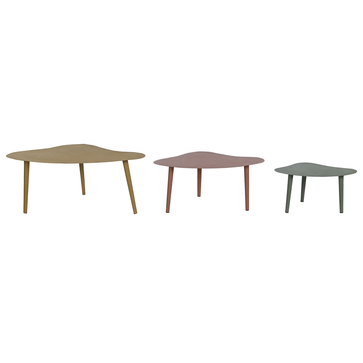 3-bordsset DKD Home Decor Järn (Renoverade C) - 3