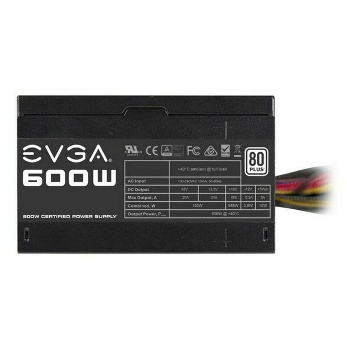 Strömtillförsel Evga ATX 600 W 130 W RoHS (Renoverade A) - 2