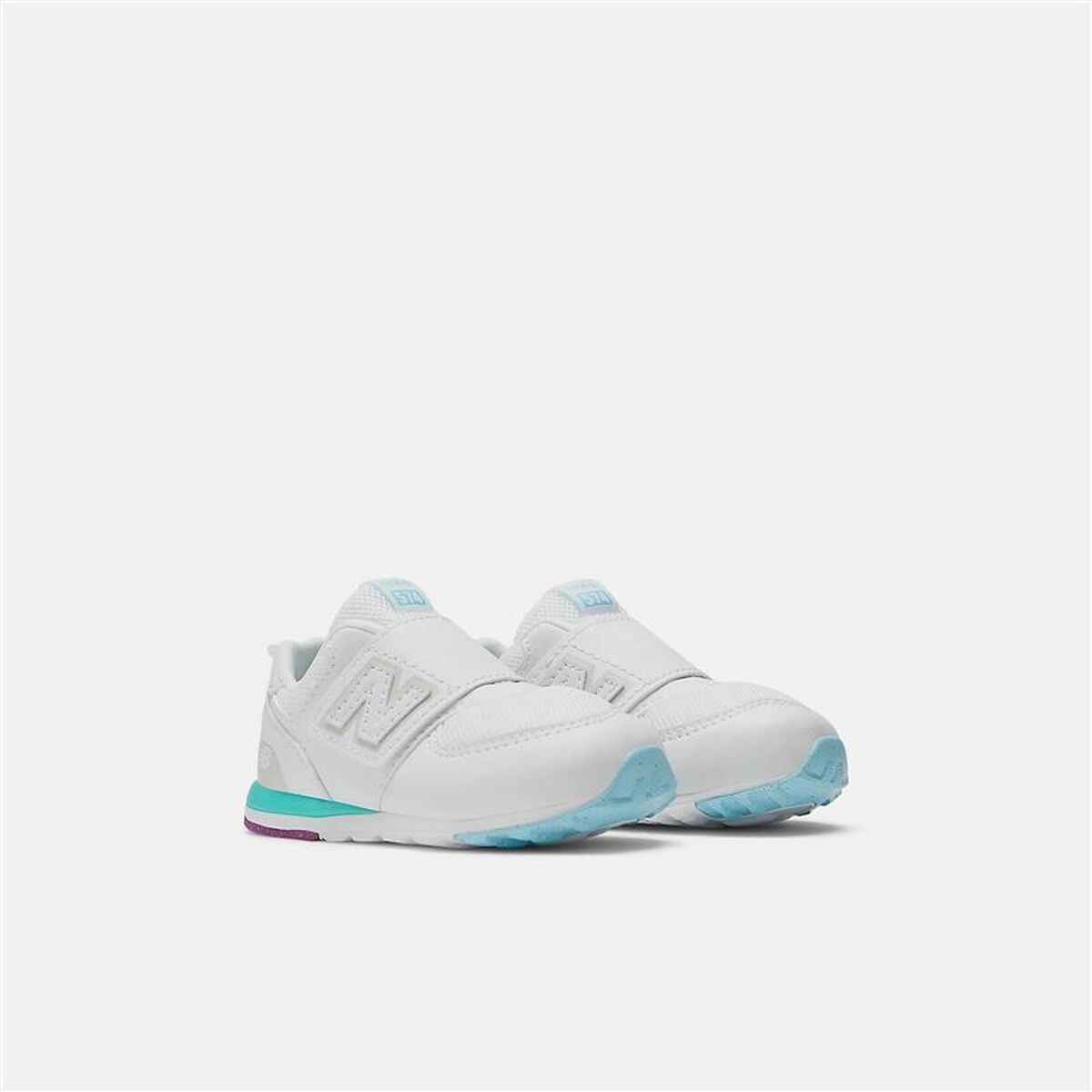 Sportskor för barn New Balance 574 NEW-B HOOK LOOP Vit - 5