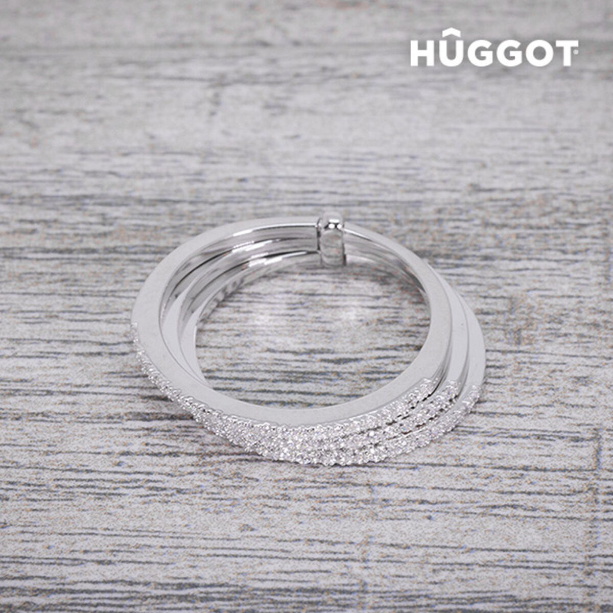 Hûggot Three Ring i 925 sterlingsilver med zirkonior - 5