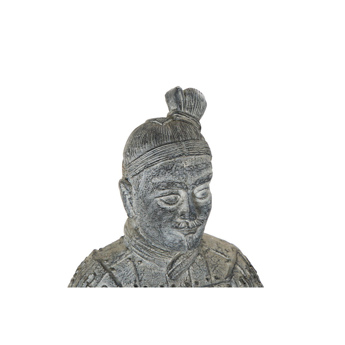 Prydnadsfigur Home ESPRIT Ljusgrå Orientalisk Krigare 39 x 35 x 78 cm 33 x 34 x 76 cm - 2