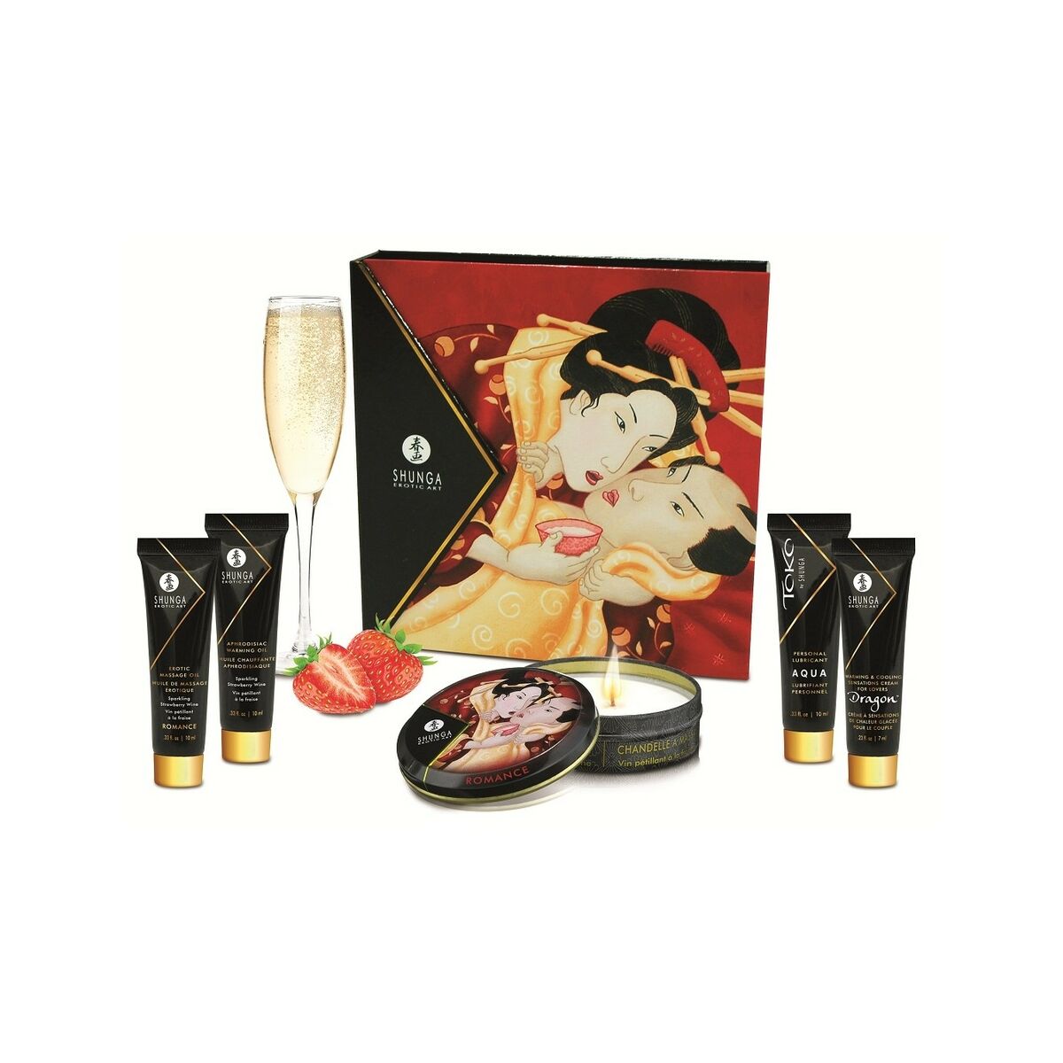 Geisha Mousserande Jordgubbsvin Shunga SH8208 - 7