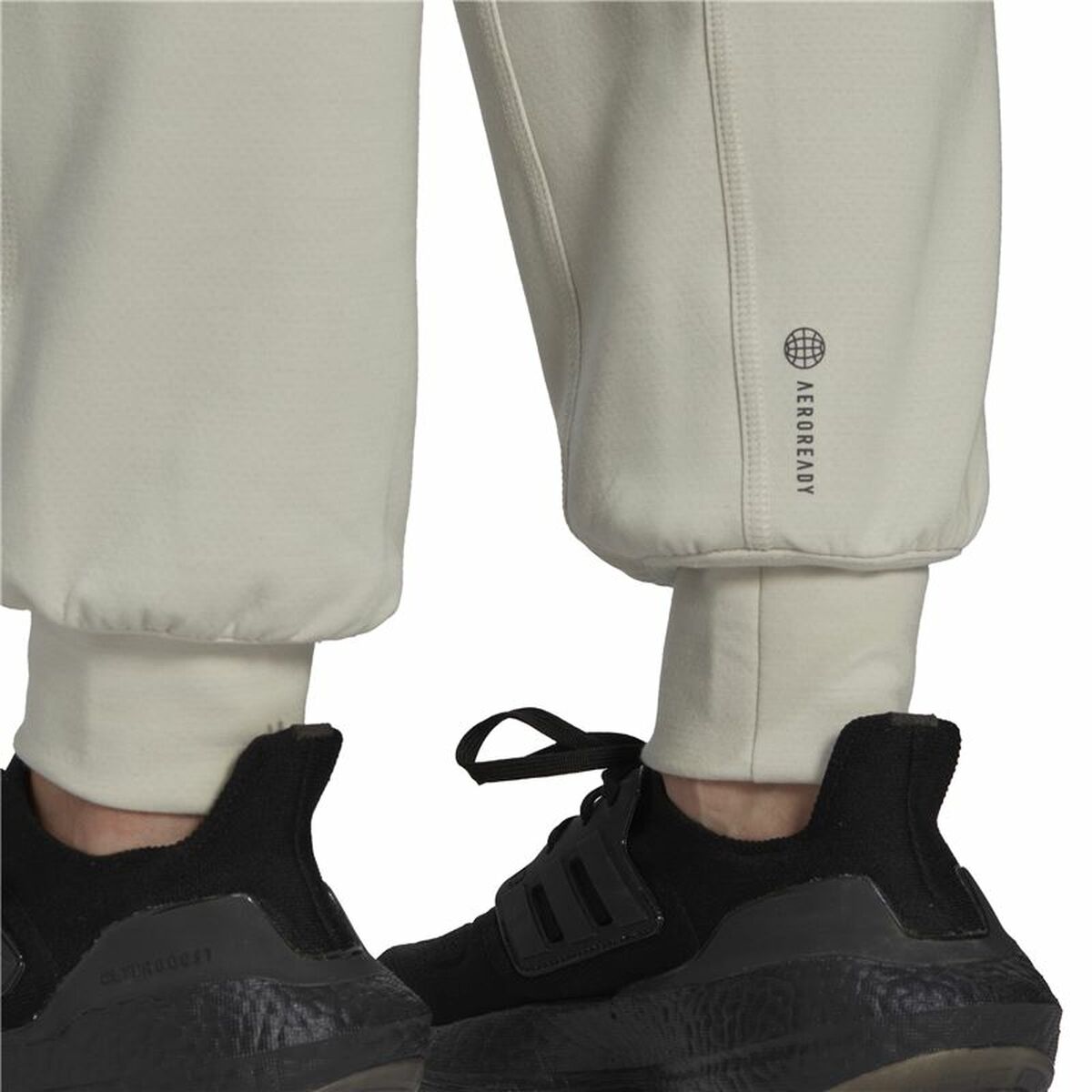 Långa träningsbyxor Adidas Aeroready Studio Kvinna Beige - 6