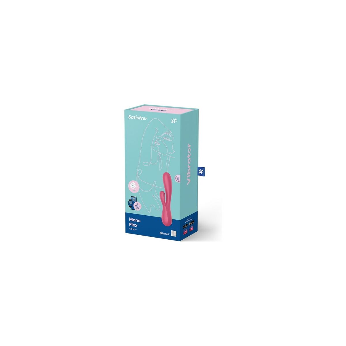 Klitorisvibrator FiFi Satisfyer Mono Flex Röd - 2