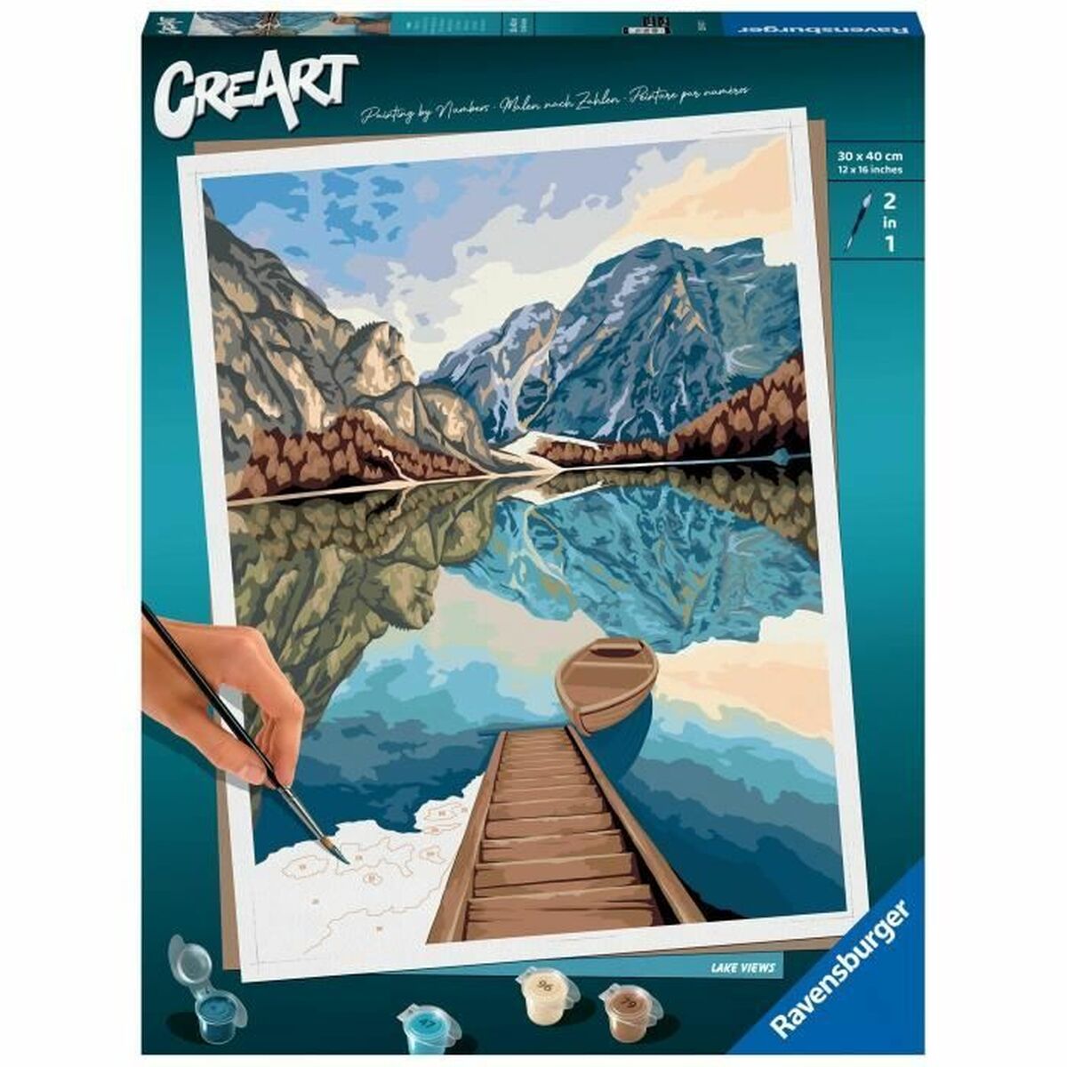 Målning med siffror Ravensburger Lake Views 30 x 40 cm