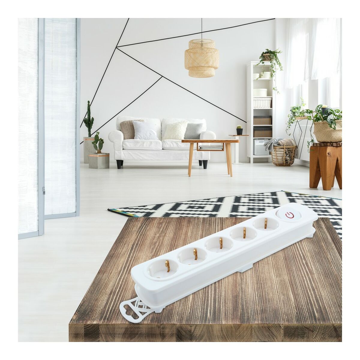 Förgreningslist 5 Tomas med Brytare TM Electron 250 V - 5