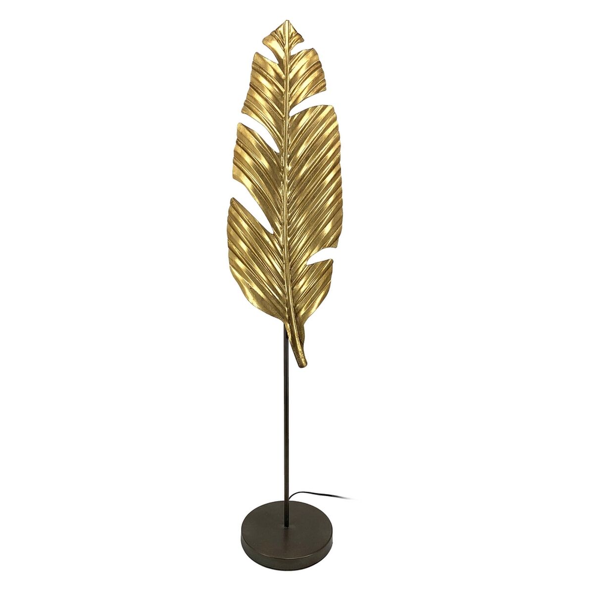 Golvlampa 34,5 x 34,5 x 138,5 cm Svart Gyllene Metall