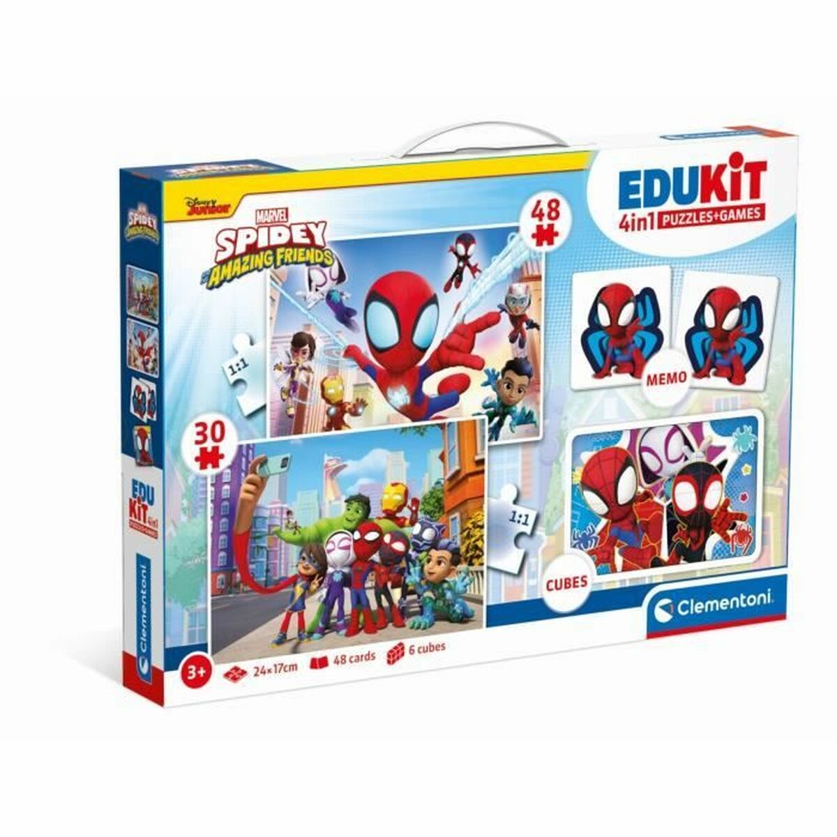 Utbildningsspel Clementoni Coffret Spidey 4 en 1 (FR)