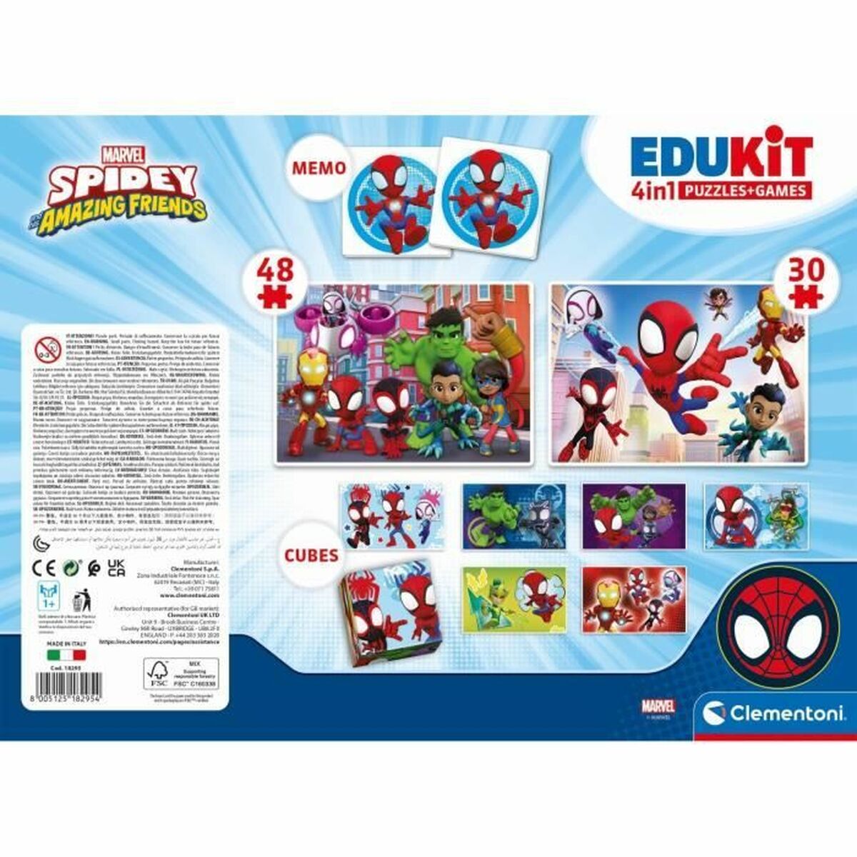 Utbildningsspel Clementoni Coffret Spidey 4 en 1 (FR) - 2
