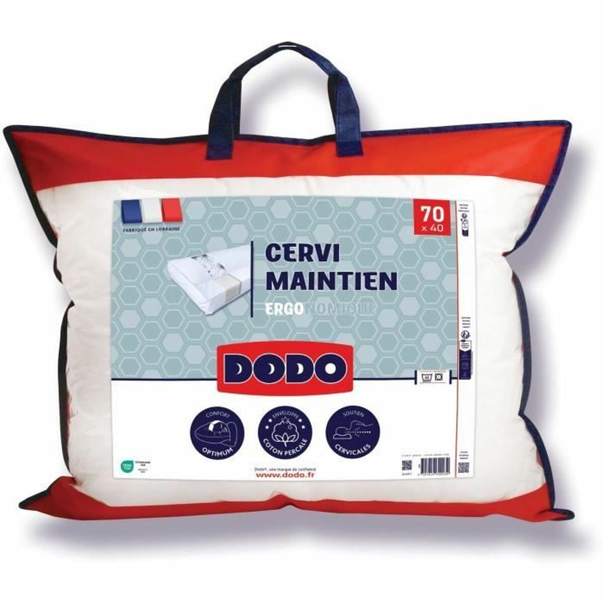 Kudden DODO Cervical Vit 40 x 70 cm
