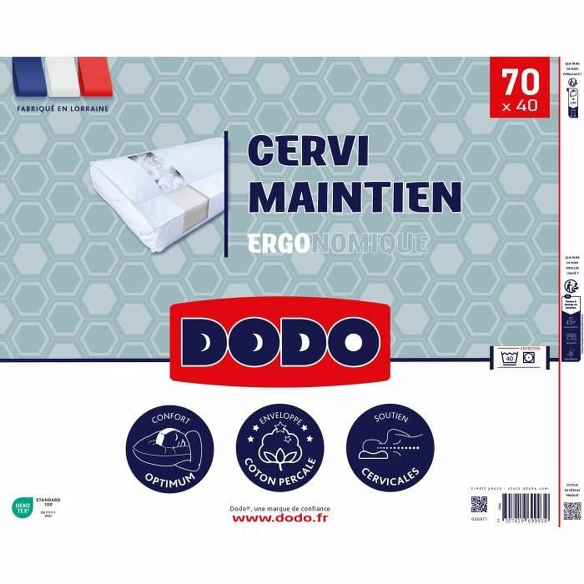 Kudden DODO Cervical Vit 40 x 70 cm - 2