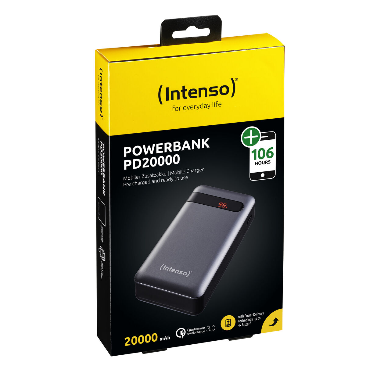 Powerbank INTENSO Svart Antracitgrå 20000 mAh - 2