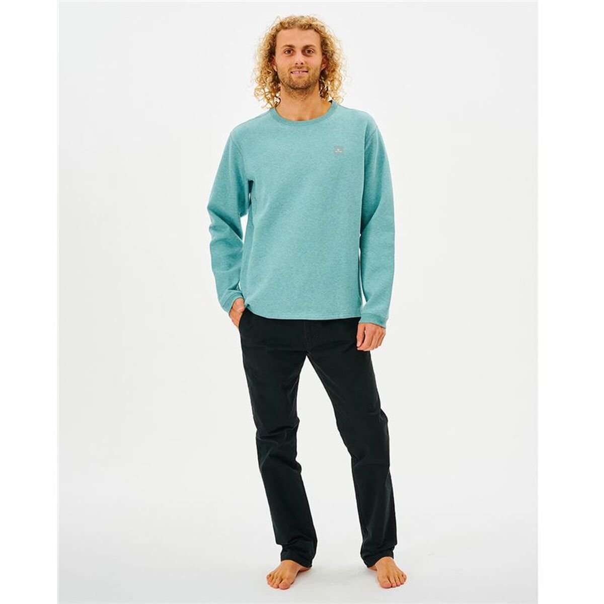 Tröja utan huva Herr Rip Curl Vaporcool Ljusblå - 4