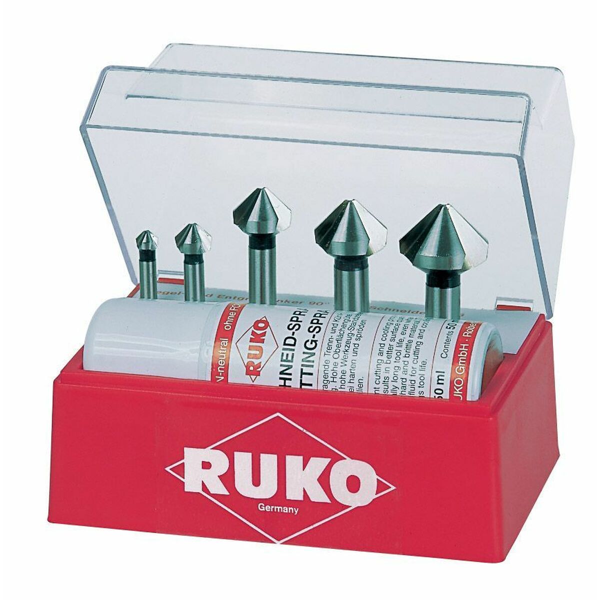 Sats med försänkare (Försänkare) RUKO 102142A DIN 335 Höghastighetsstål (HSS) 5 Delar - 3