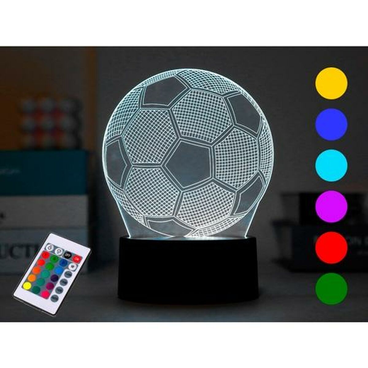 LED-lampa iTotal Football 3D Multicolour - 2