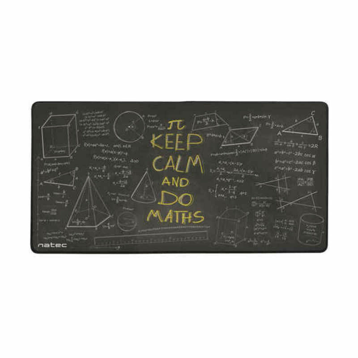 Musmatta Gaming Natec Maths Gul Vit Svart Tryck
