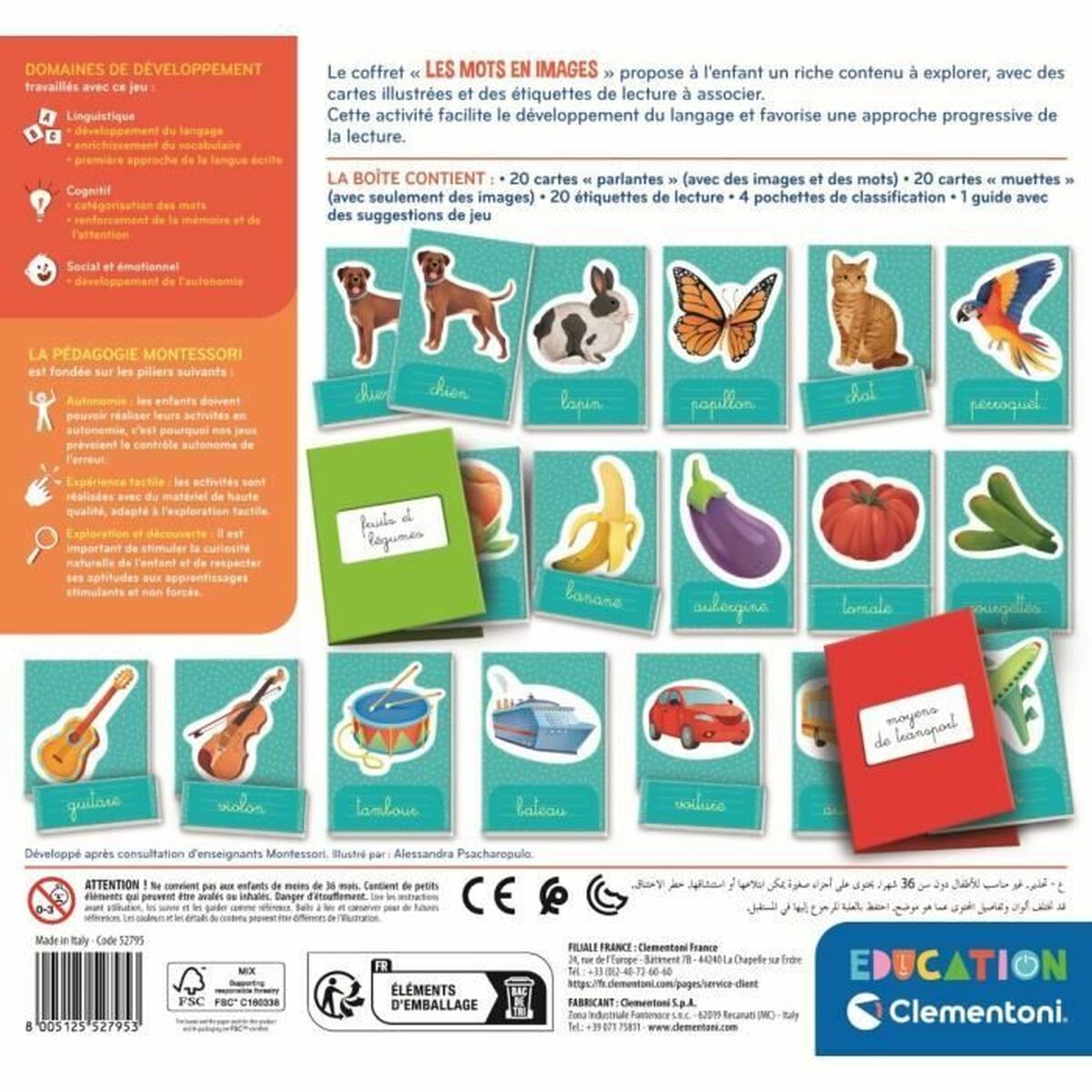 Utbildningsspel Clementoni Les mots en images (FR) - 2