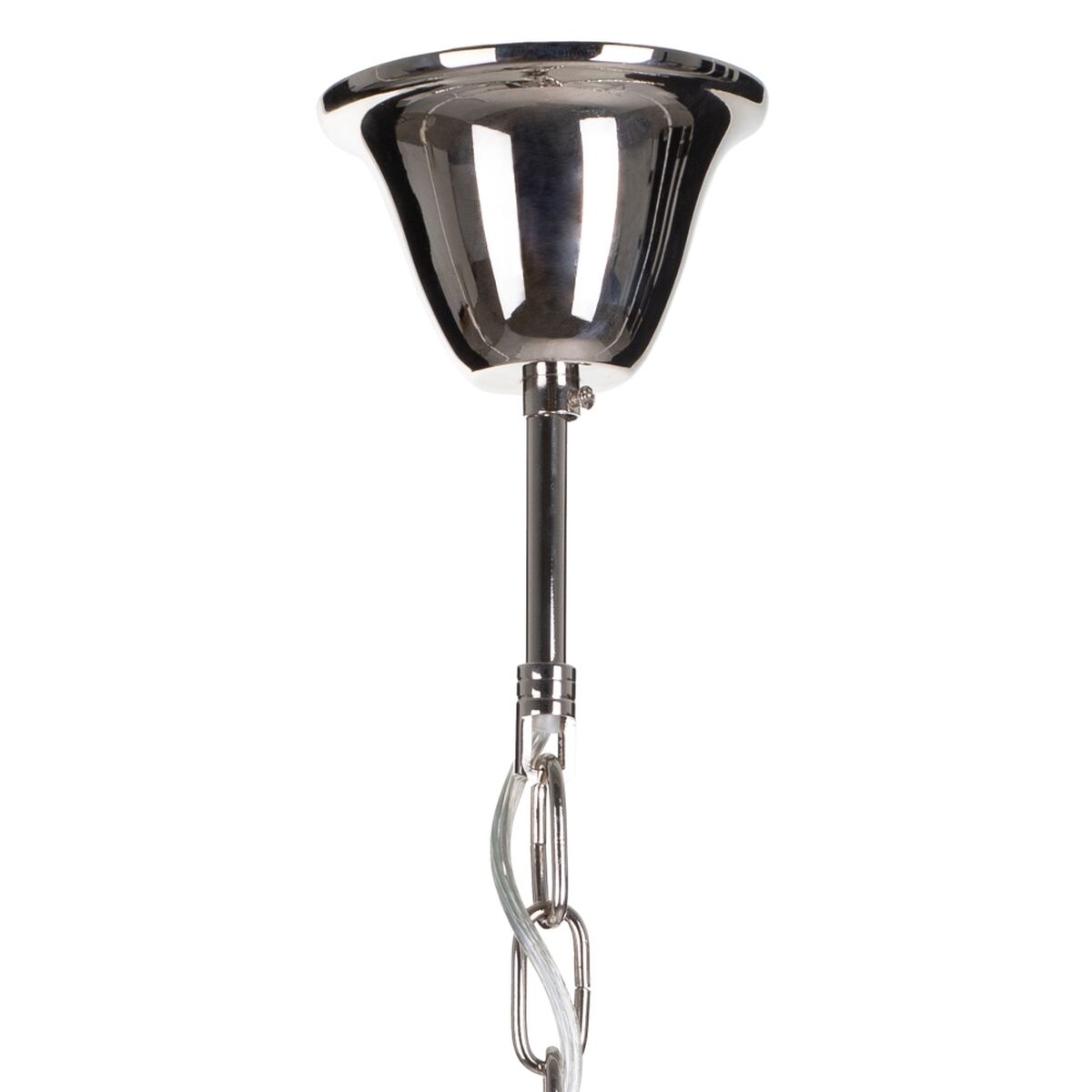 Taklampa 82 x 82 x 34,3 cm Glas Metall Silver - 2