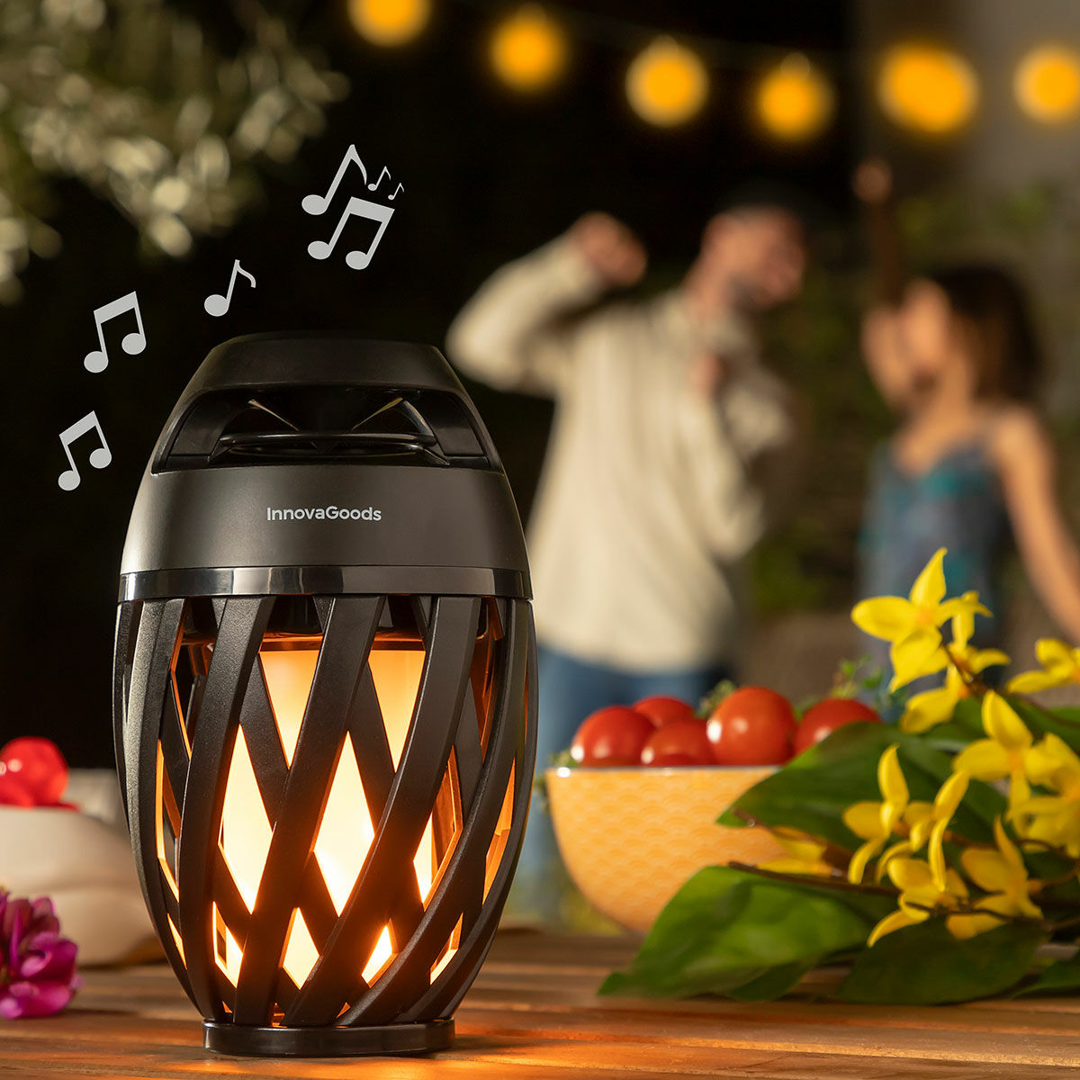 Trådlös högtalare med flameffekt LED Spekkle InnovaGoods - 14