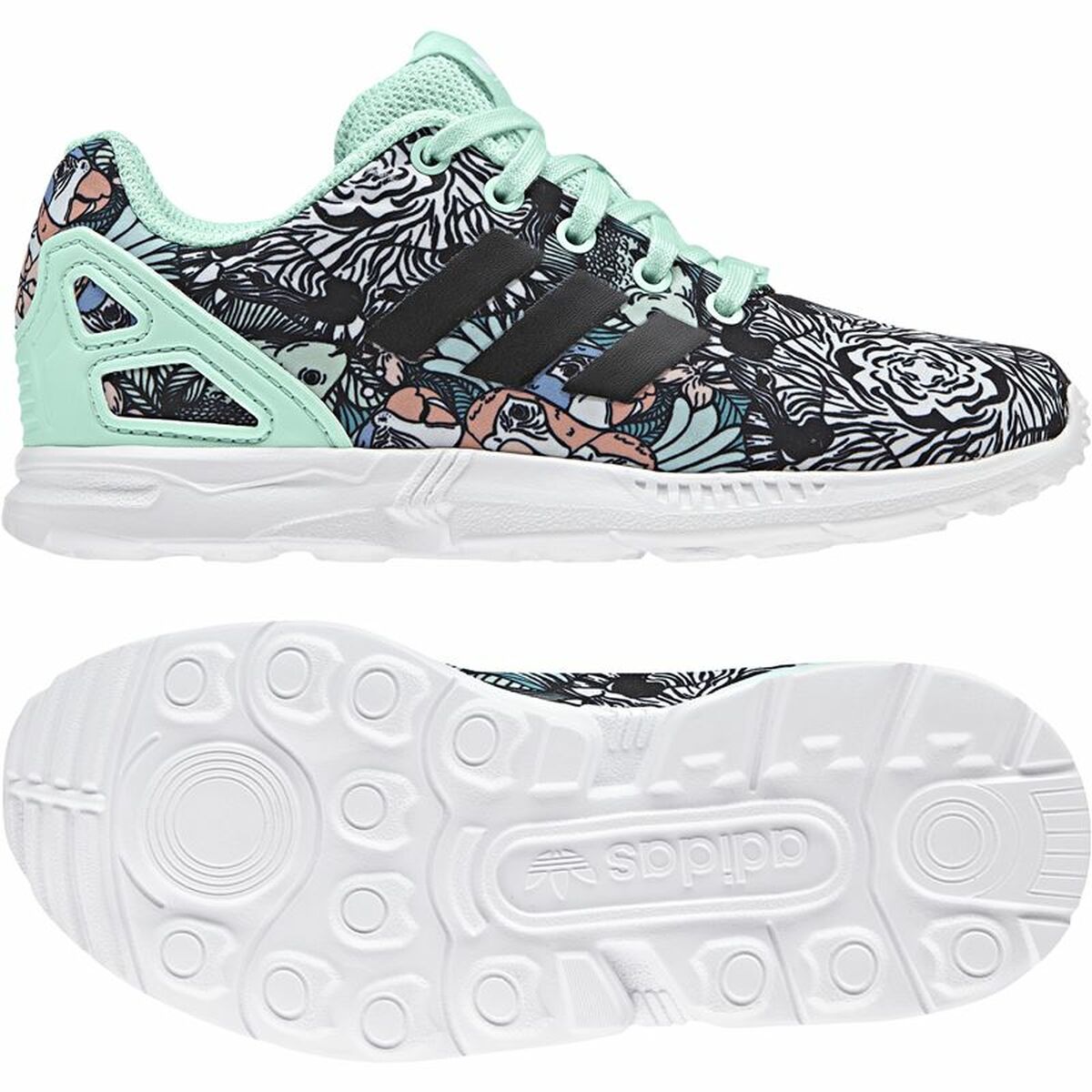 Sportskor för barn Adidas ZX Flux Aquamarine - 2