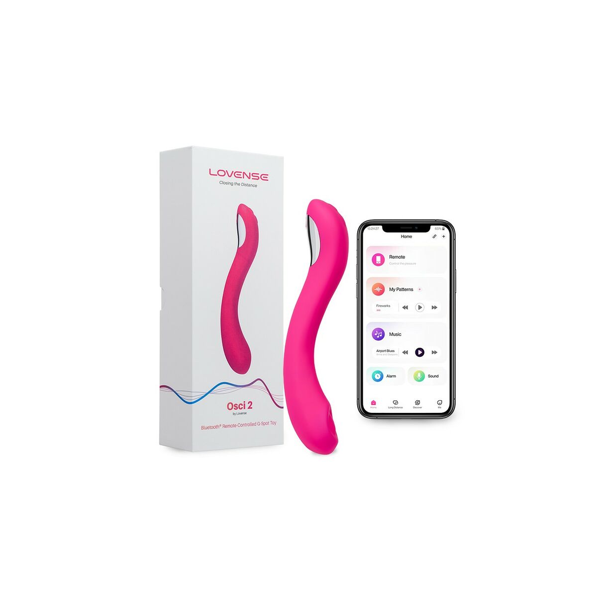 Massageapparat för par Lovense Osci Rosa - 2