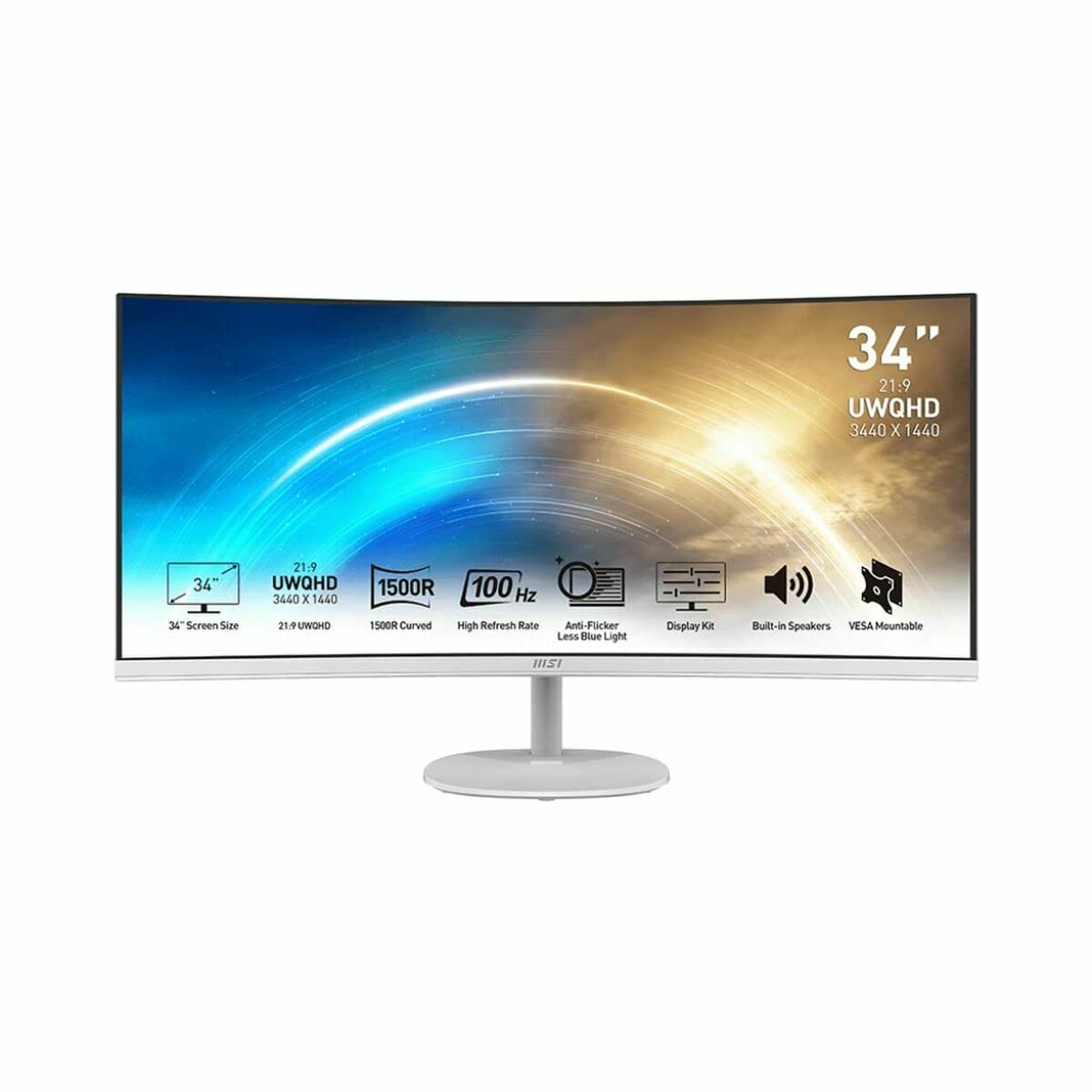 Monitor MSI 9S6-3PB2CT-009 UltraWide Quad HD 34"