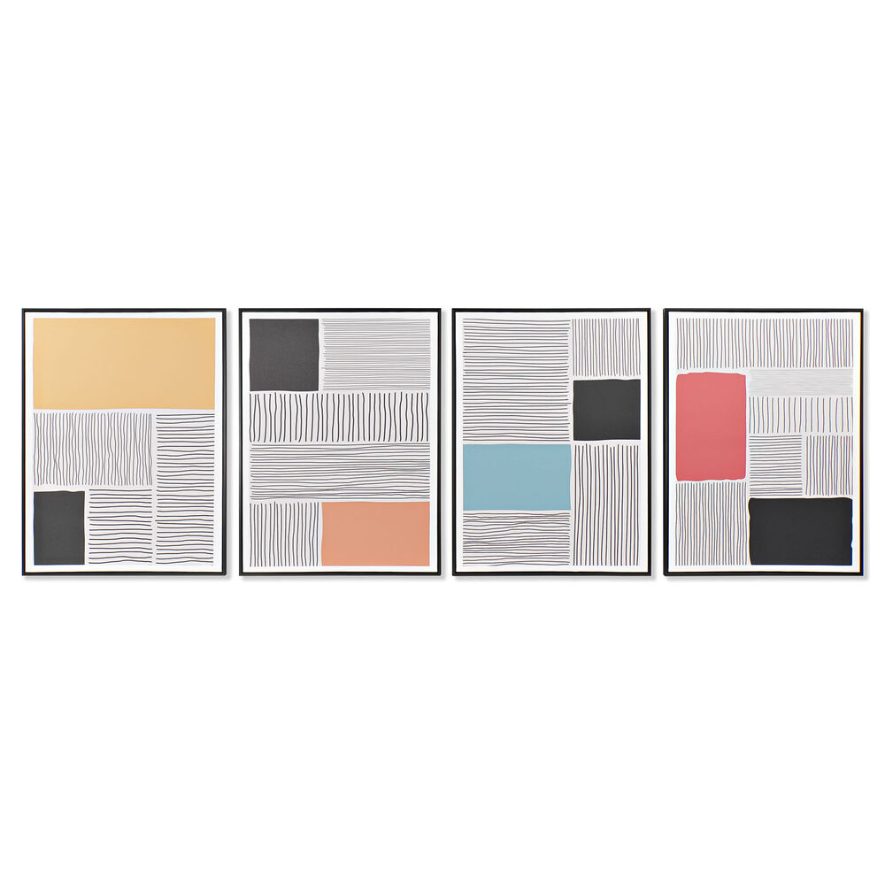 Kanvas DKD Home Decor polystyren Kanvas 60 x 3 x 80 cm (4 Delar) - 2