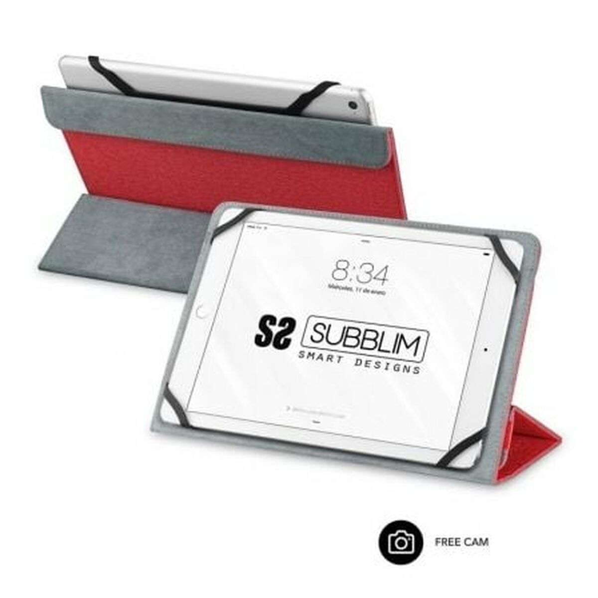 Fodral till Läsplatta Subblim SUB-CUT-2FC002 Röd - 4