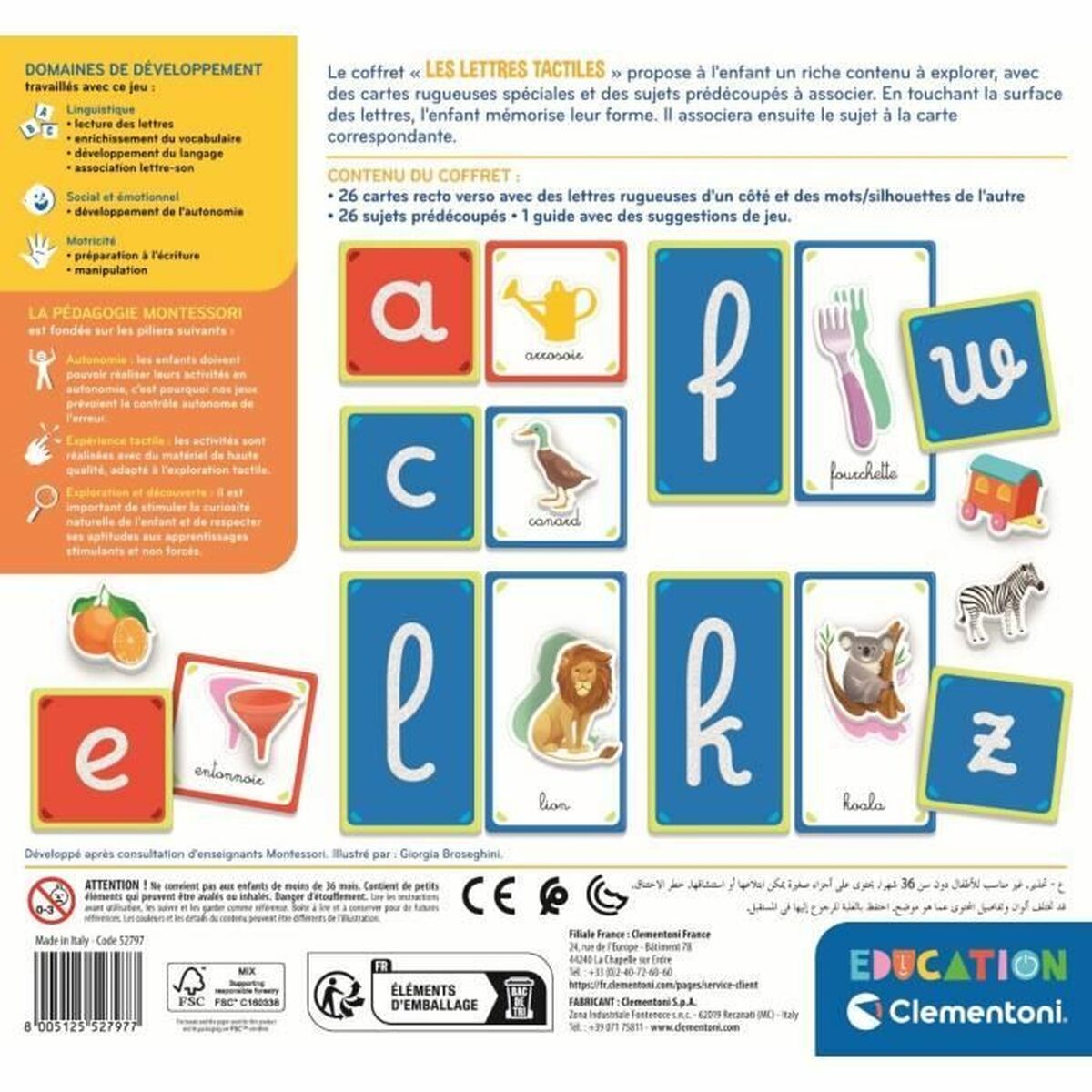 Utbildningsspel Clementoni Les lettres tactiles (FR) - 2