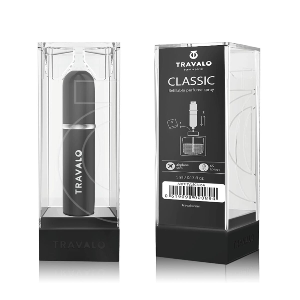 Uppladdningsbar förstärkare Travalo Classic HD 5 ml Svart - 2