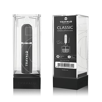 Uppladdningsbar förstärkare Travalo Classic HD 5 ml Svart