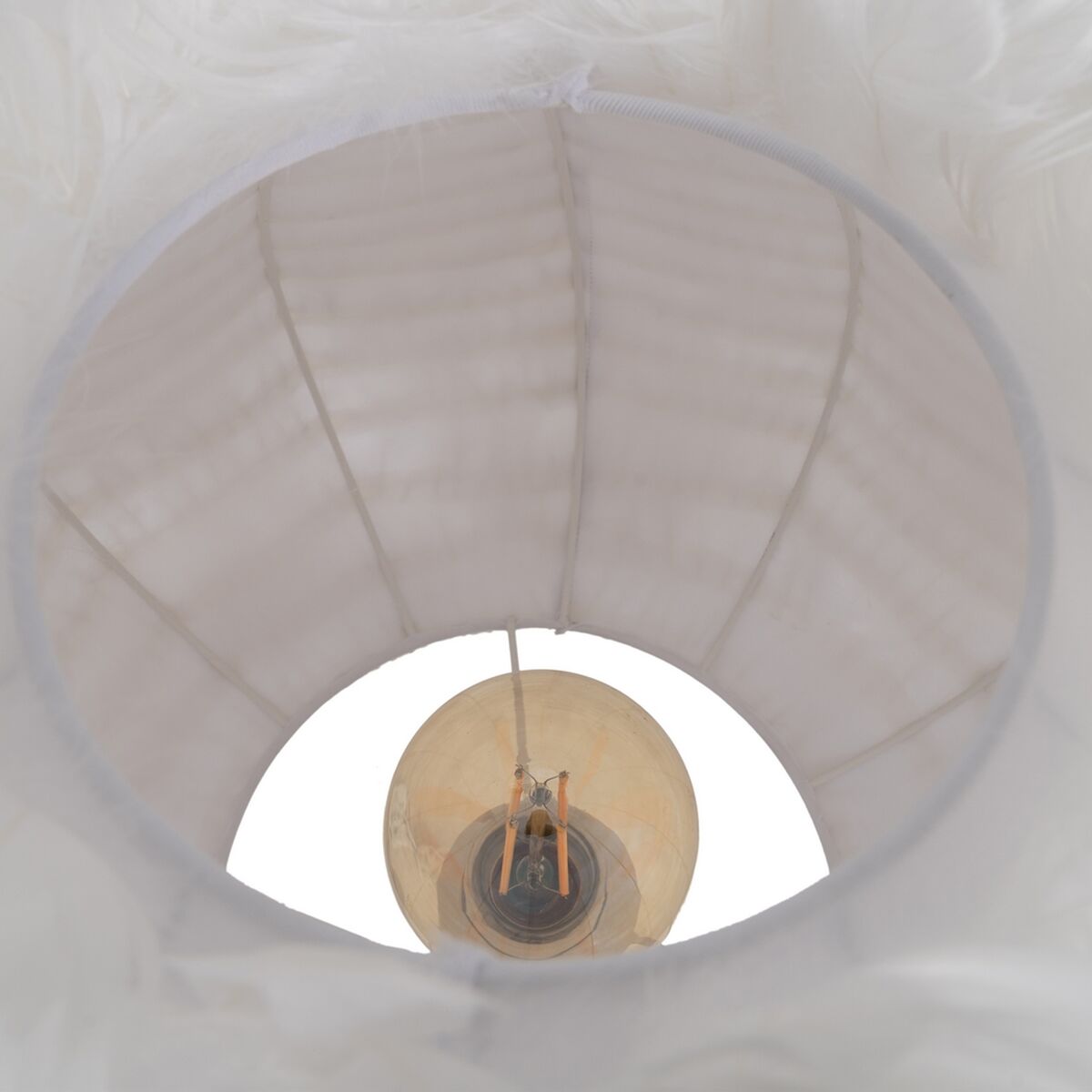 Golvlampa Vit Gyllene Metall Fjädrar 60 W 220-240 V 50 x 50 x 154 cm - 6