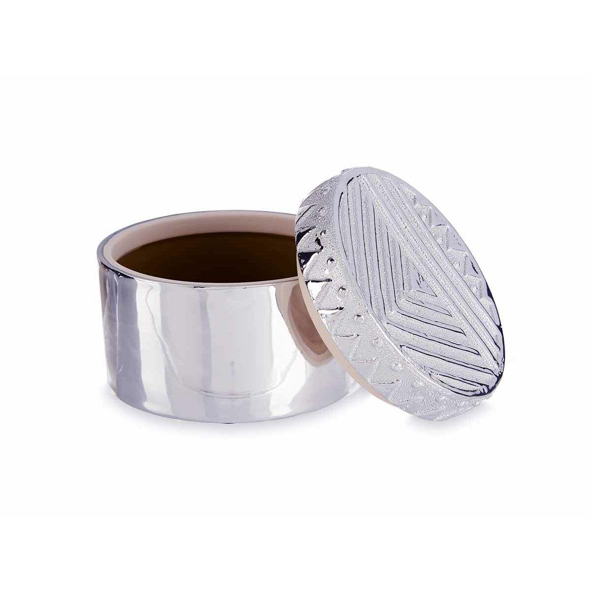 Smyckeskrin Silvrig Keramik 13,5 x 9,5 x 13,5 cm (6 antal) - 2