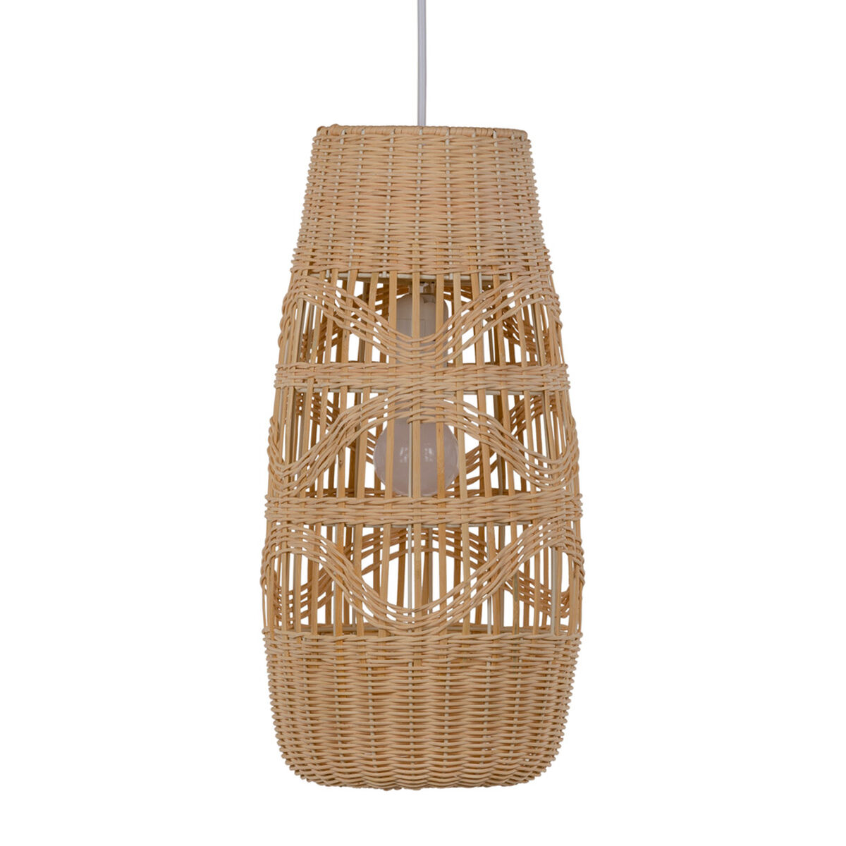Taklampa Ø 20,5 cm 20,5 x 20,5 x 43,5 cm Metall Kräm