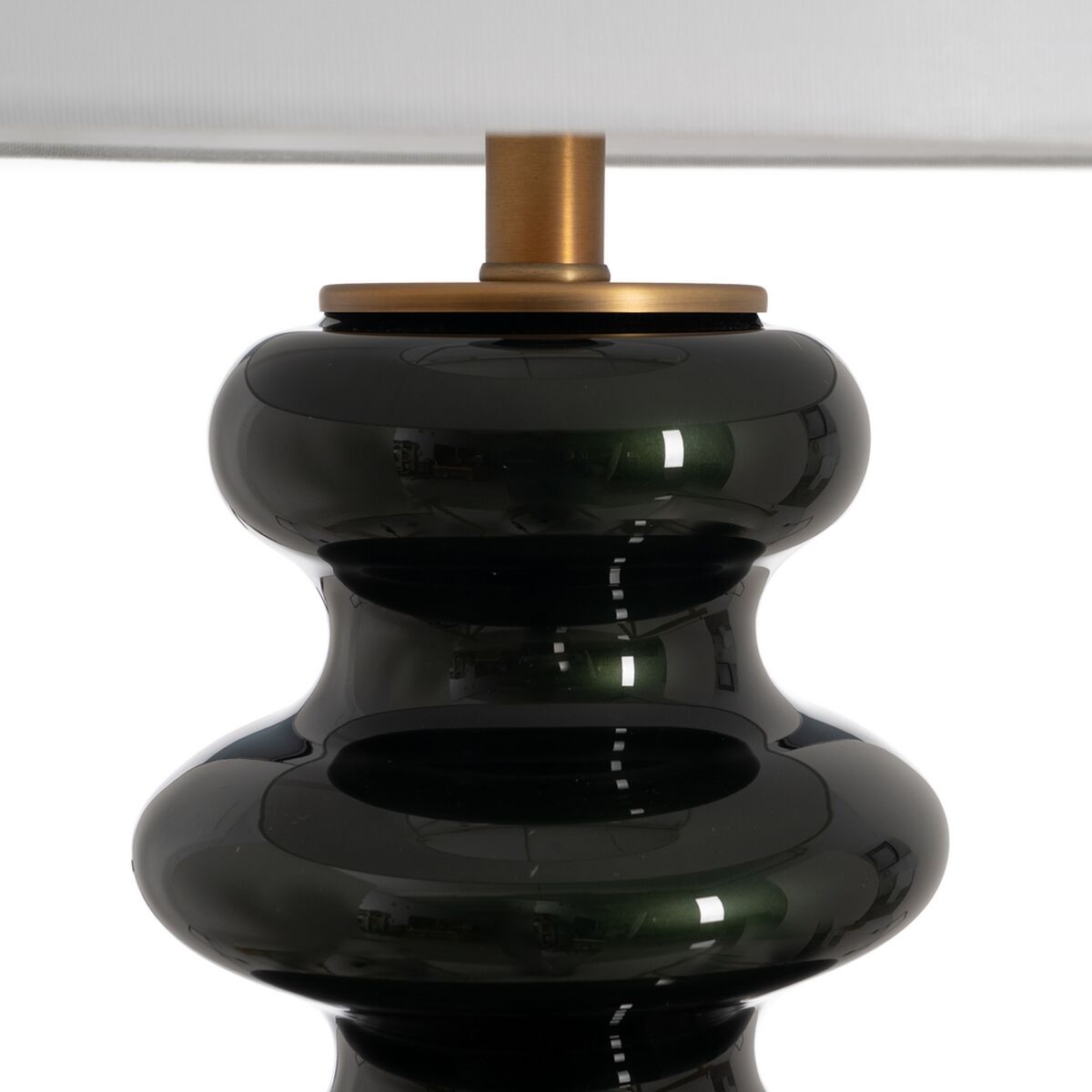 Bordslampa Vit Svart Gyllene Glas 60 W 220-240 V 38 x 38 x 76 cm - 3