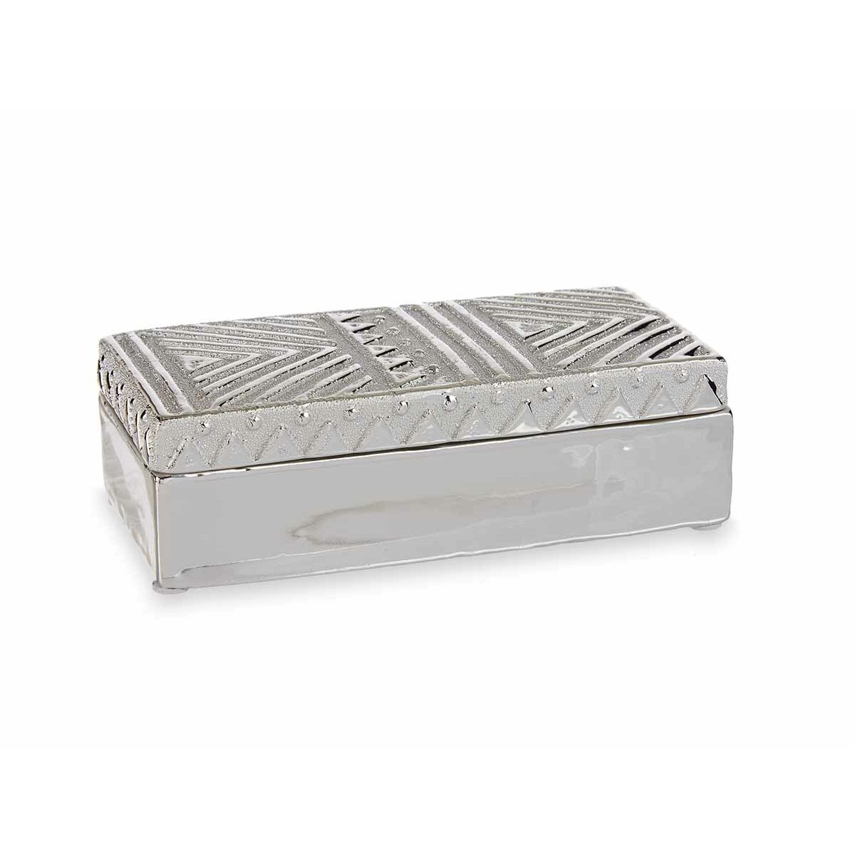 Smyckeskrin Silvrig Keramik 10,2 x 6,3 x 20,5 cm (6 antal) - 4