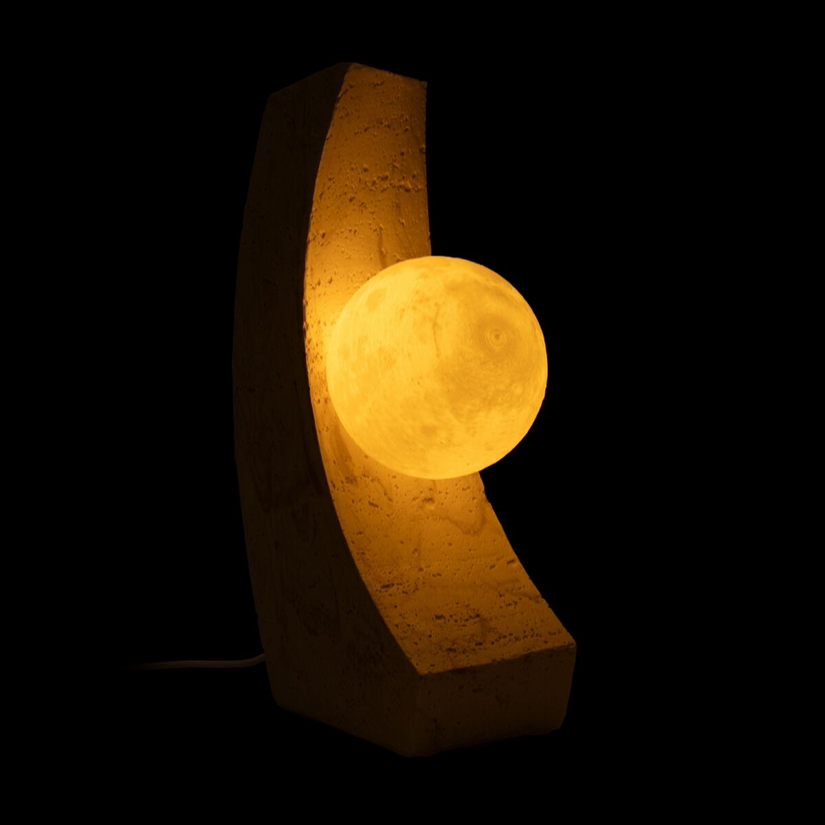 Bordslampa Kräm Polyresin 220-240 V 16,5 x 11,5 x 30 cm - 2