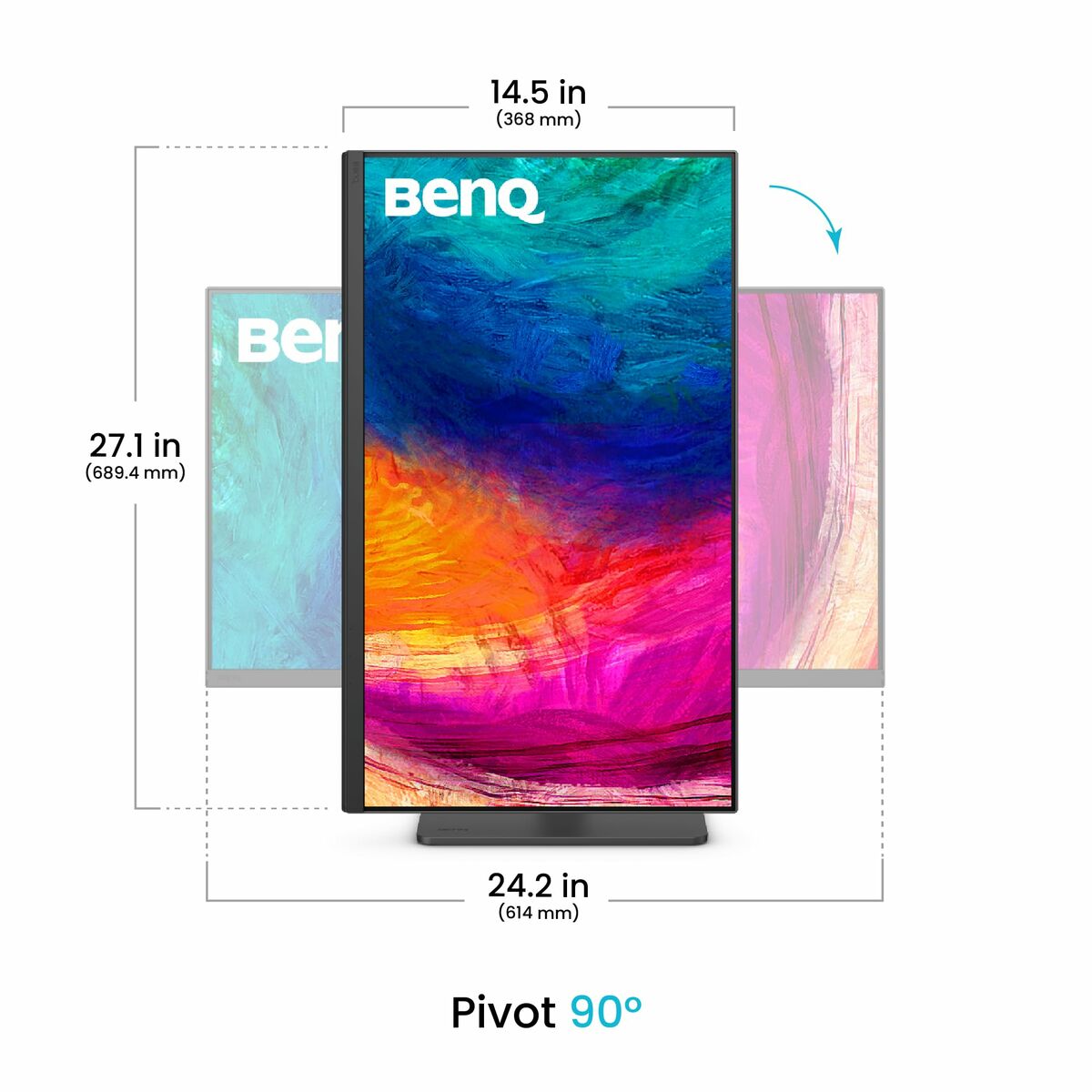 Monitor BenQ 9H.LNDLA.TBE 27" 25" Quad HD - 3